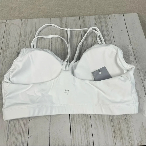 Fittin L7 White Strappy Sports bra • Large • NWT - Picture 6 of 9